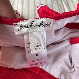 Derek Heart Red One Piece Swimsuit
